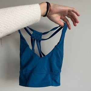 blue lululemon sports bra